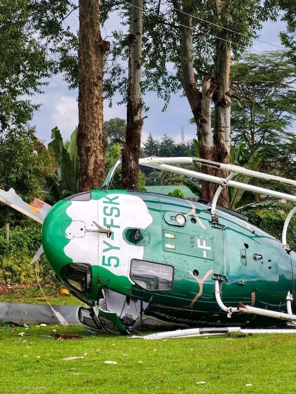 PS Ng’eno unhurt as KFS helicopter crashes in Kericho, pilot injured