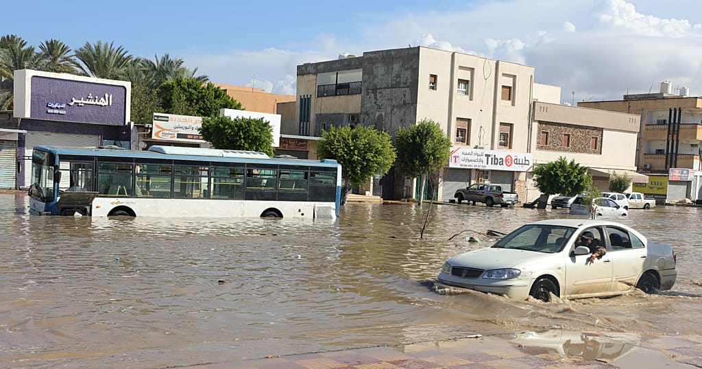 Flooded streets, damage in Libya as heavy rains paralyse capital