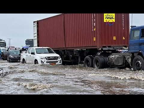 Cameroon's economic capital Douala wakes up underwater after heavy rains