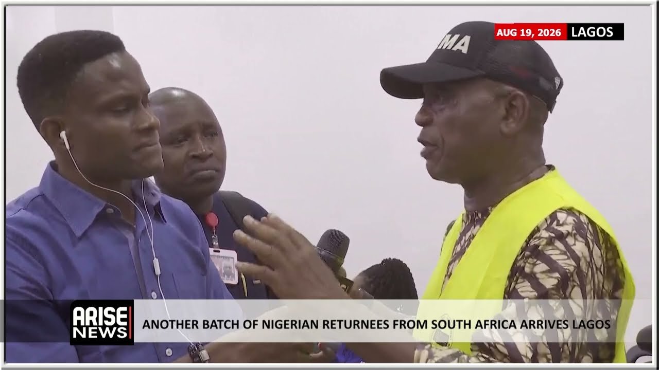 Another Batch of Nigerian Returnees From South Africa Arrives Lagos