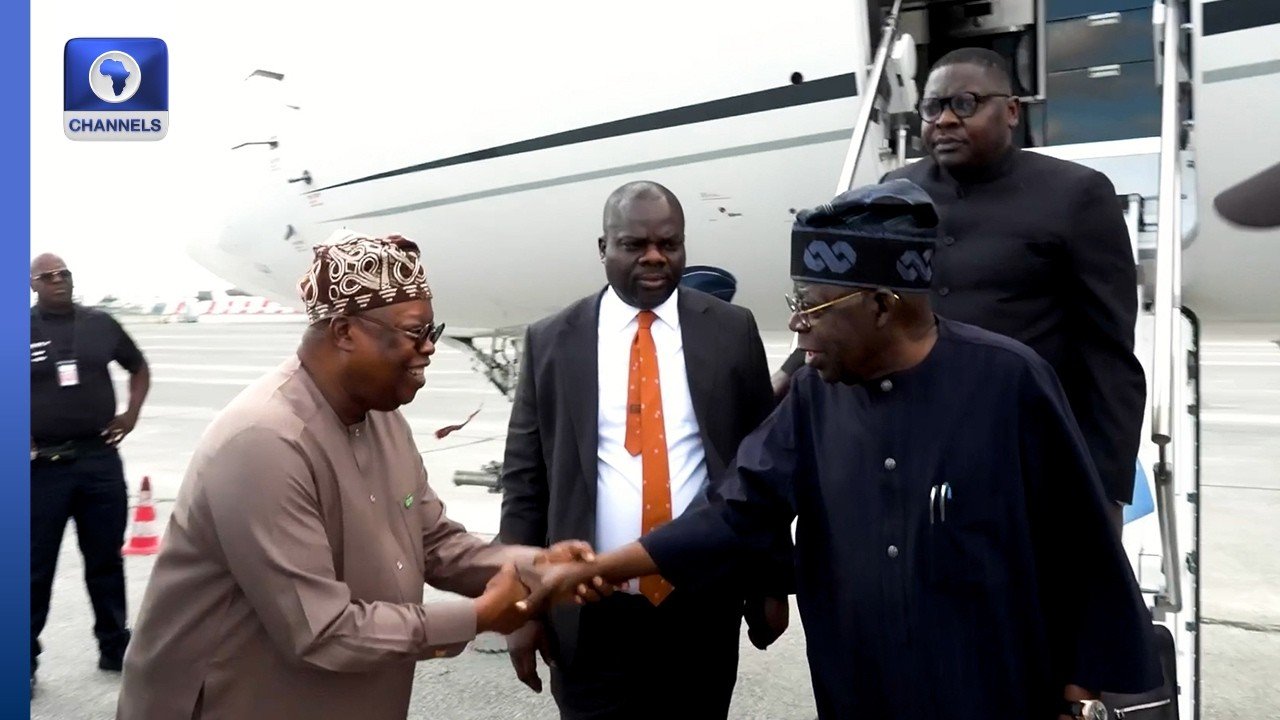 Annual Leave: Tinubu Arrives In France From London