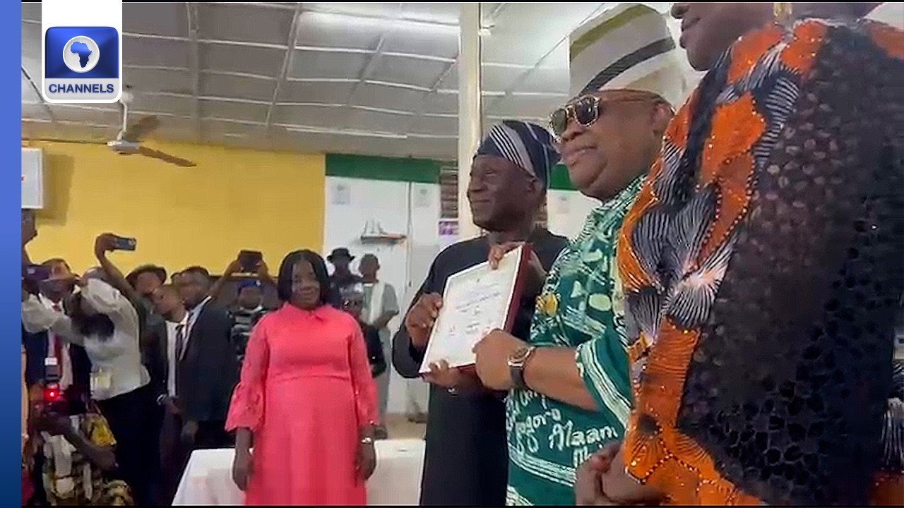 Osun Poll: Gov Ademola Adeleke Receives Certificate Of Return