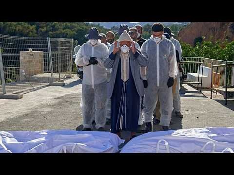 Ceuta authorities bury migrants who died in border rush from Morocco