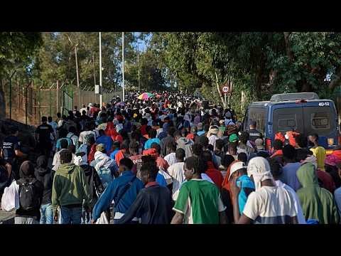 Spanish government creates new migrant shelters to ease Ceuta crisis