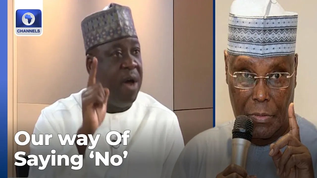 'What Is the Point? Our Way Of Saying No', ADC Defends Atiku's Absence From Peace Accord Signing